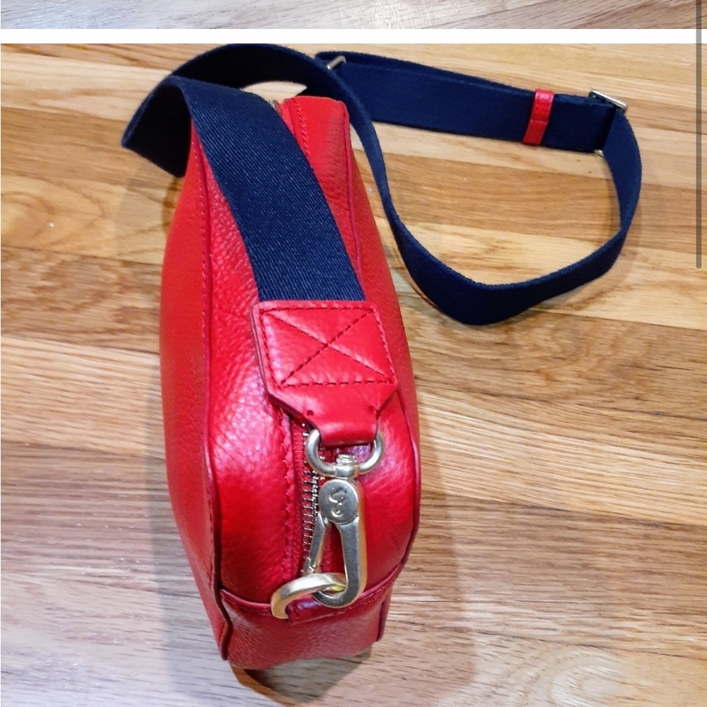 Boden red leather crossbody bag - Picture 2 of 9